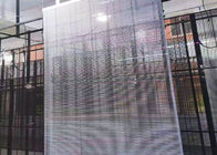 Écran mené transparent extérieur de perméabilité à SMD2020 75% avec le Cabinet en aluminium